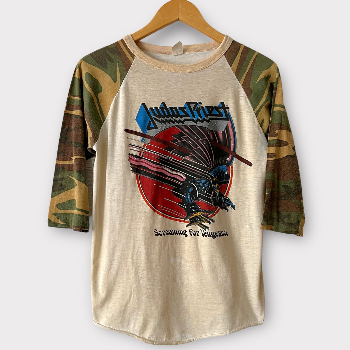 Judas Priest Screaming For Vengeance 1982 Tour Shirt Double Sided purchases