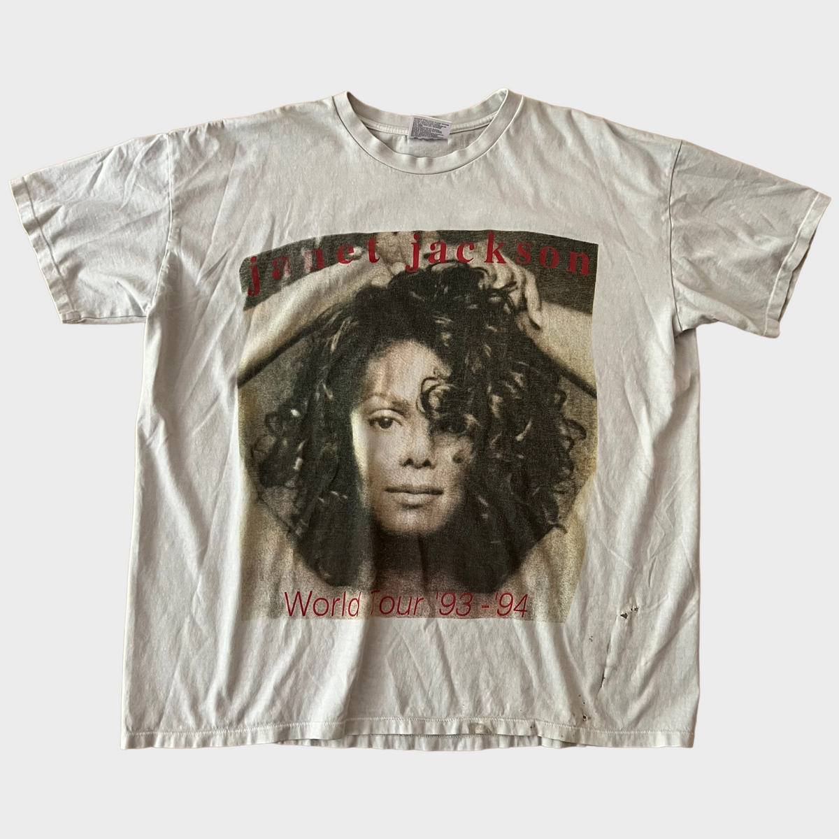 1993 Janet Jackson w/ Tony Toni Tone Vintage Tour Tee Shirt