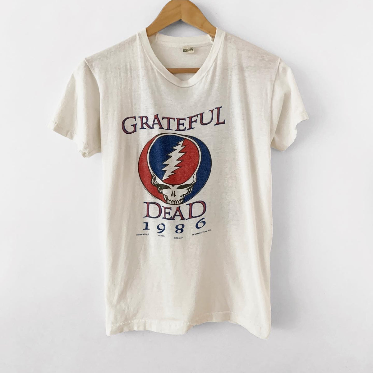 Music Vintage Bob Dylan and Grateful Dead Tee Shirt 1987 Size Small