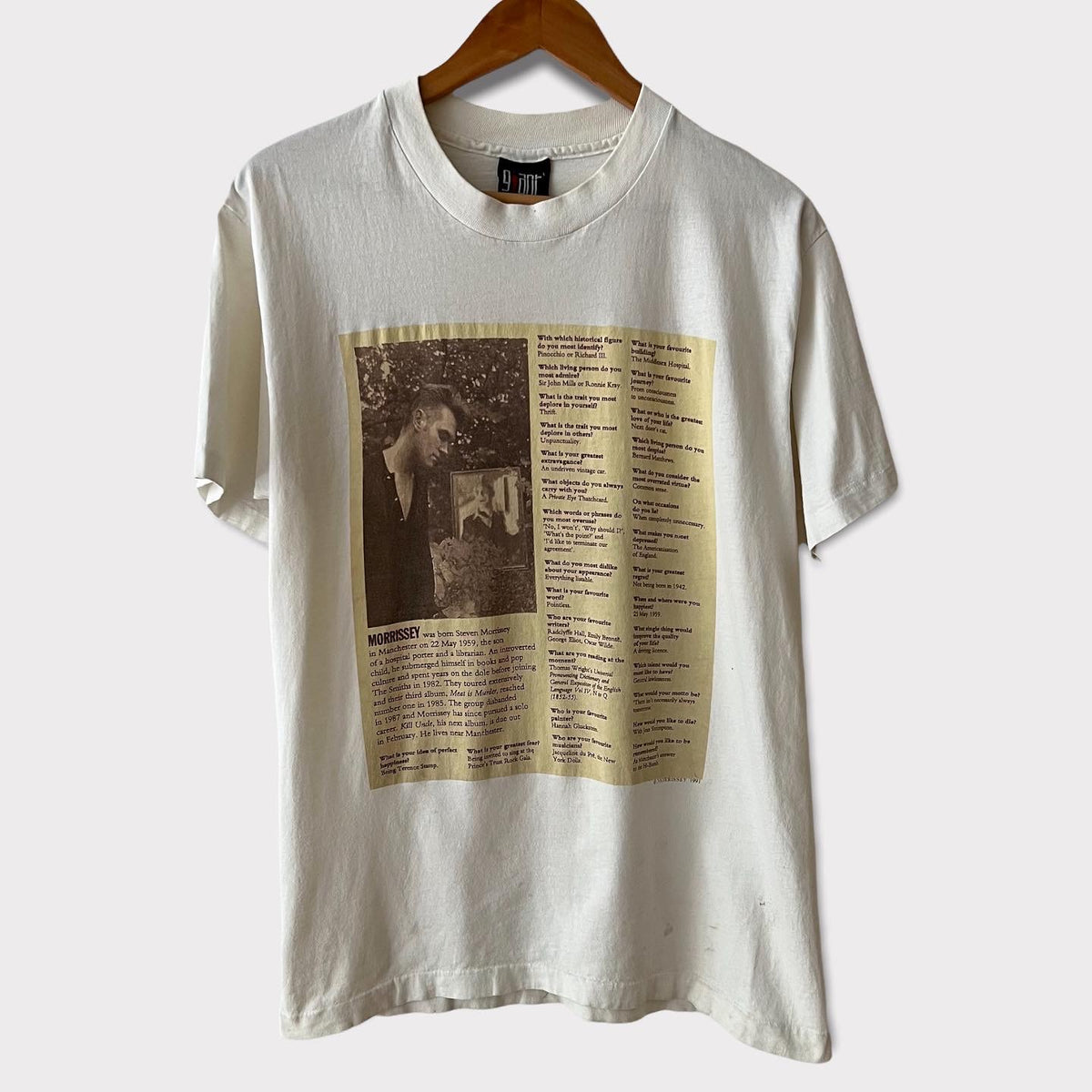 1991 Morrissey Vintage Promo Tee Shirt – Zeros Revival