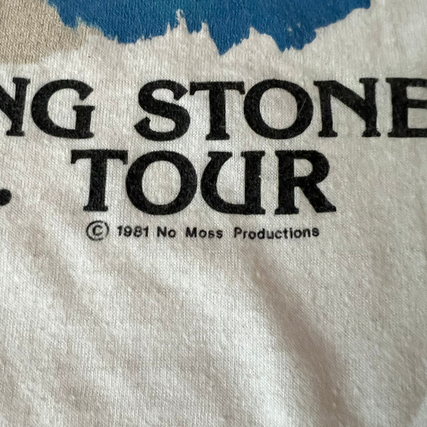 1981 The Rolling Stones US Tour Vintage Tee Shirt