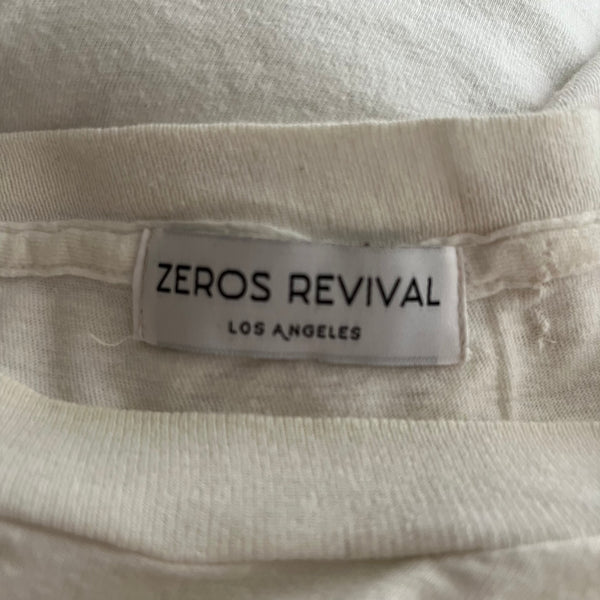 Zeros Revival 1970s Zeros Revival Vintage Blank Tee Shirt - White