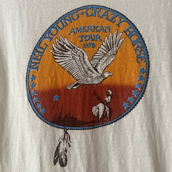 1976 Neil Young American Tour Vintage Tee Shirt