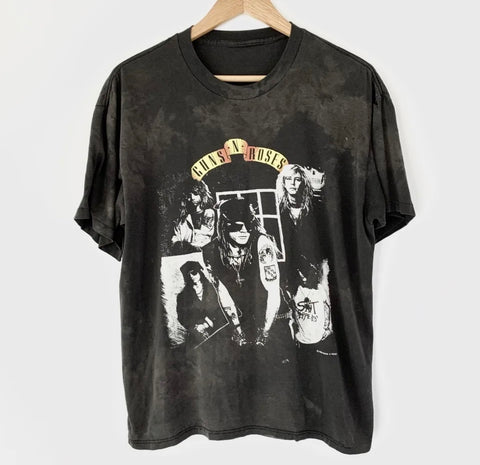 1988 Guns N Roses "Appetite For Destruction" Vintage Band Promo Tee Shirt