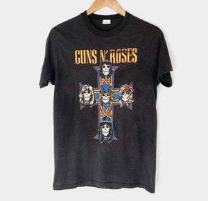 1987 Guns N Roses "Appeite For Destruction" Vintage Band Promo Tee Shirt