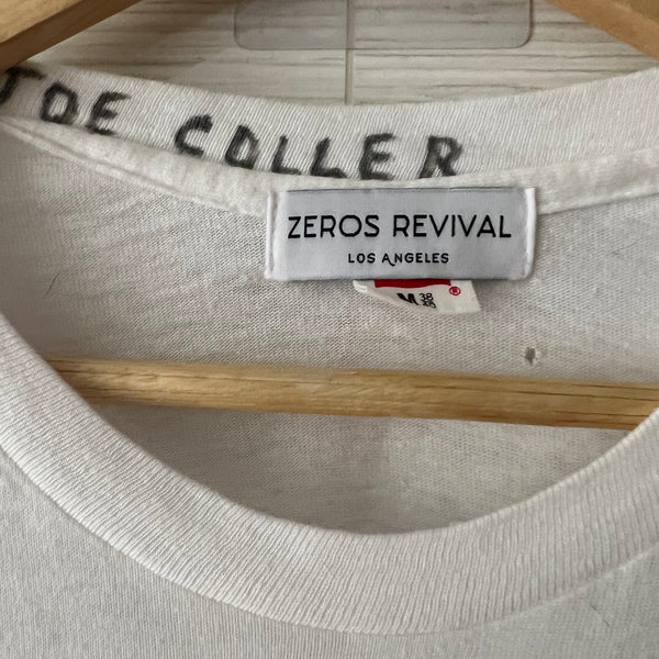 Zeros Revival 1970s Zeros Revival Vintage Blank Tee Shirt - White