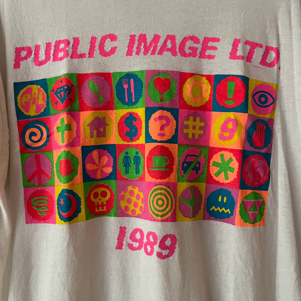 1989 Public Image Ltd (PIL) Vintage Band Tour Tee Shirt