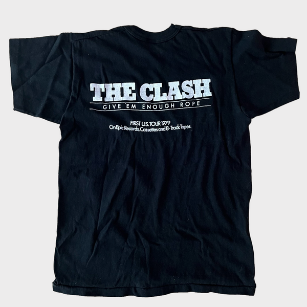 1979 The Clash "Give 'Em Enough Rope" First US Tour Vintage Tee Shirt