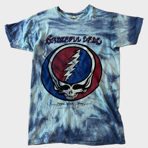 1976 Grateful Dead "Steal Your Face" Vintage Tie Dye Promo Tee Shirt