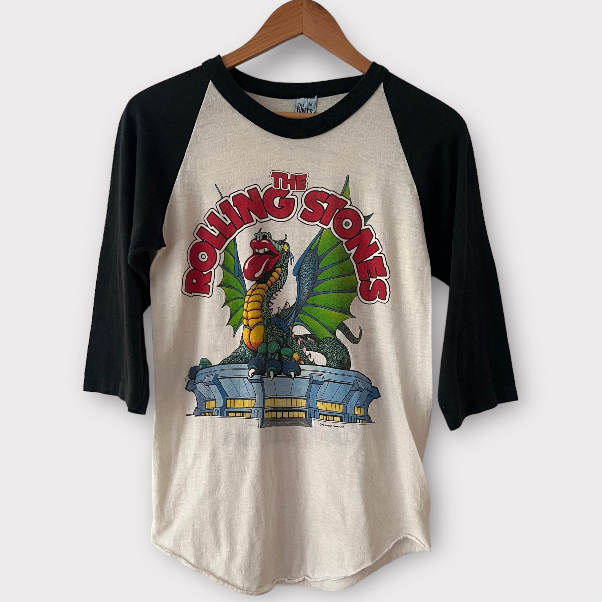 1981 The Rolling Stones in Los Angeles w/ Prince Vintage Raglan Tee Shirt