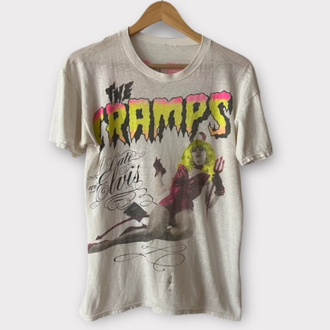 1986 The Cramps "A Date WIth Elvis" UK/Euro Tour Vintage Band Tee Shirt