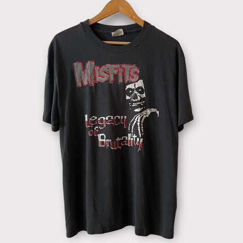 1980s Misfits "Legacy Of Brutality" Vintage Band Promo Tee Shirt