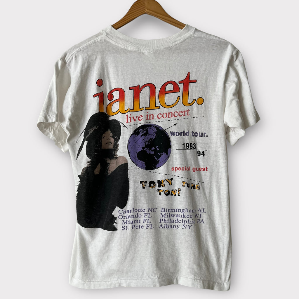 1993 Janet Jackson Vintage Tour Bootleg Parking Lot Tee Shirt