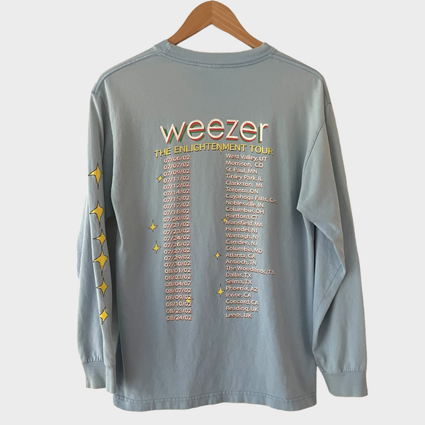 2002 Weezer "The Enlightenment Tour" Vintage Tour Long Sleeve Tee Shirt