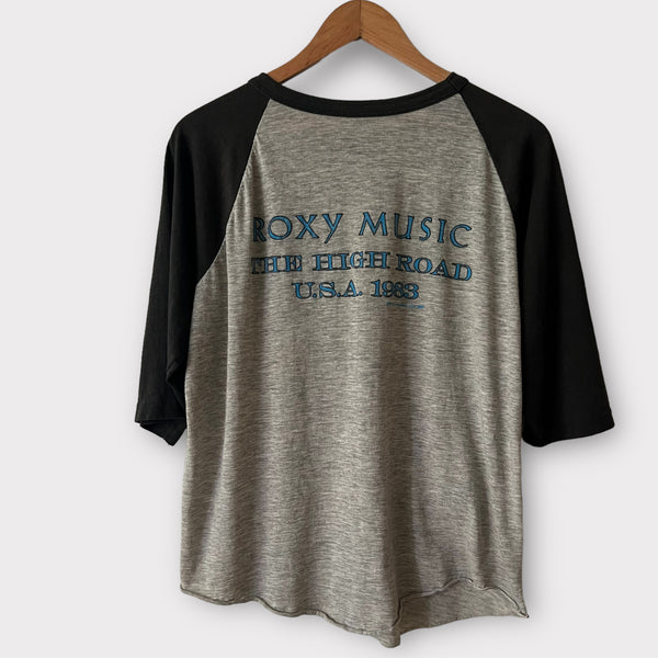 1983 Roxy Music "The High Road" Tour Vintage Raglan Tee Shirt