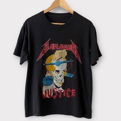 1988 Metallica "Damaged Justice" Monsters Of Rock Festival Vintage Concert Tee Shirt