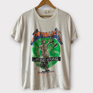 1988 Metallica "And Justice For All" with Special Guest The Cult Vintage Tour Tee Shirt