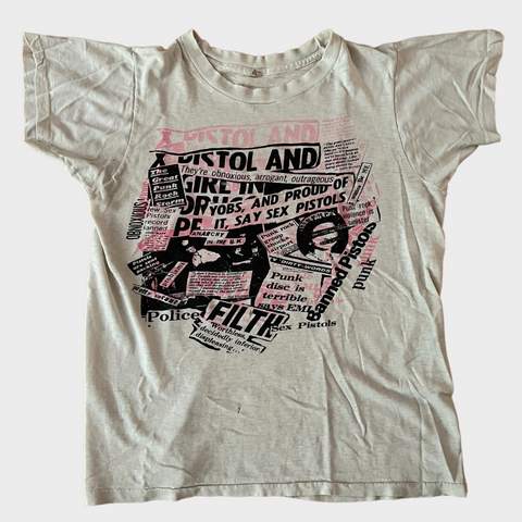 1970s Sex Pistols Vintage Punk Tee Shirt