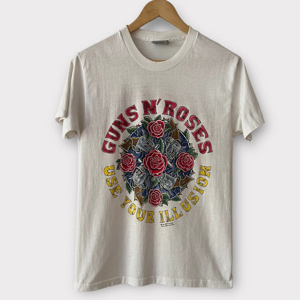 1991 Guns N Roses "Use Your Illusion" Vintage Tour Tee Shirt