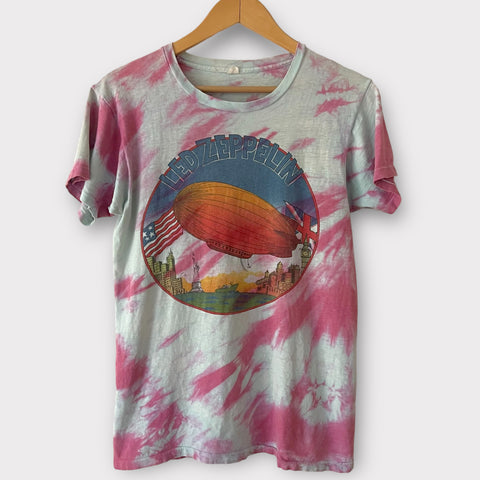 1975 Led Zeppelin Vintage Tour Tie Dye Tee Shirt