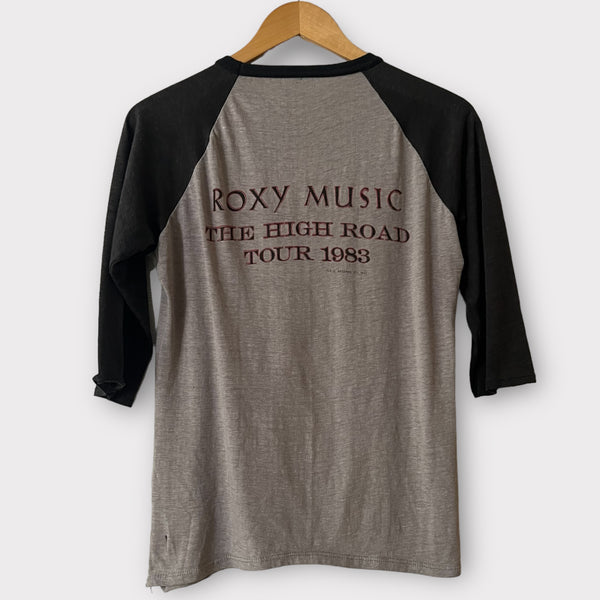 1983 Roxy Music "The High Road" Vintage Tour Raglan Tee Shirt