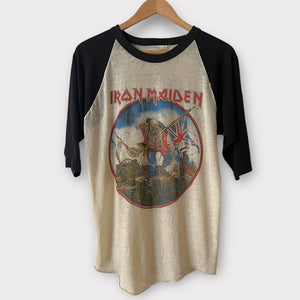 1983 Iron Maiden "Onslaught" Vintage Band Promo Tee Shirt