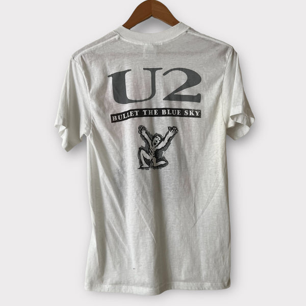 1987 U2 "Bullet The Blue" Sky Vintage Promo Band Tee Shirt