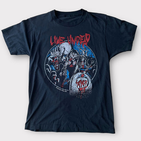 1985 Slayer "Live Undead" Vintage Tour Tee Shirt