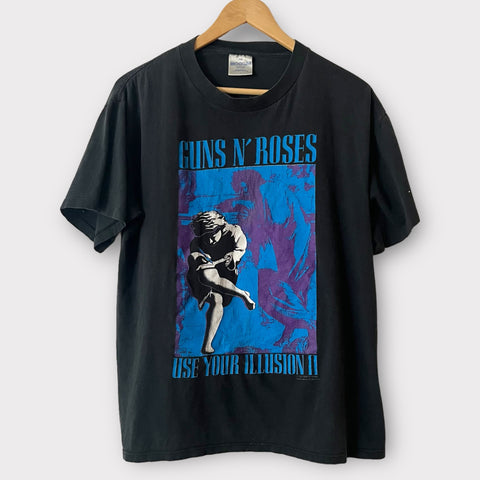 1991 Guns N Roses "Use Your Illusion" Vintage Tour Tee Shirt