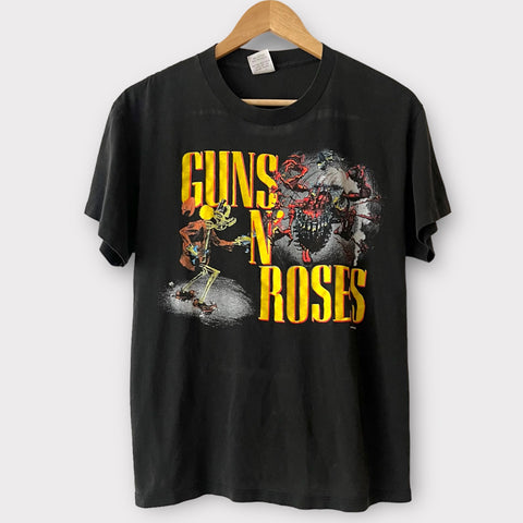 1987 Guns N Roses "Appetite For Destruction" Vintage Band Tour Tee Shirt