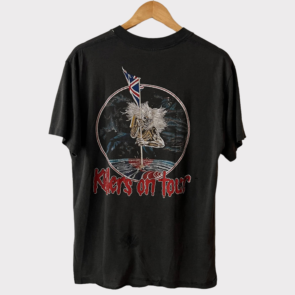 1987 Iron Maiden Killers On Tour Vintage Tee Shirt – Zeros Revival