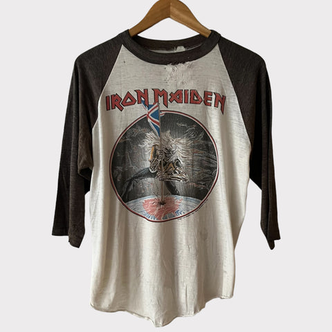 1982 Iron Maiden "Beast On The Road" Vintage Tour Tee Shirt