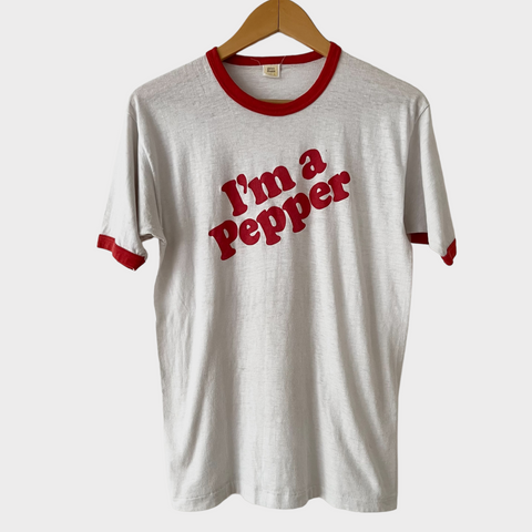 1970's Dr Pepper Vintage Soft Drink Soda Promo Tee Shirt