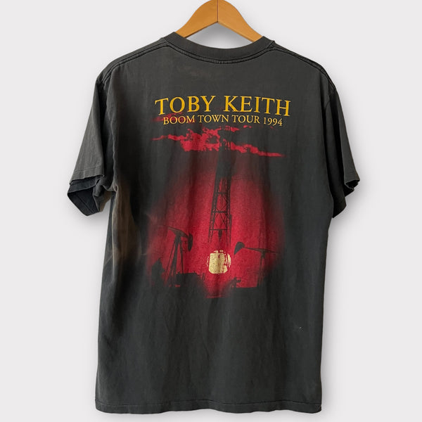 1994 Toby Keith "Boom Town Tour" Vintage Country Music Tee Shirt 90s 1990s