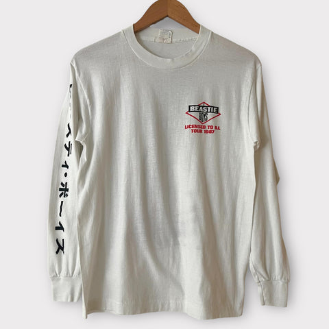 1987 Beastie Boys "License To Ill" Japan Tour Vintage Long Sleeve Tee Shirt