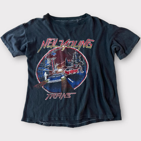 1983 Neil Young "Trans" Vintage Tour Tee Shirt