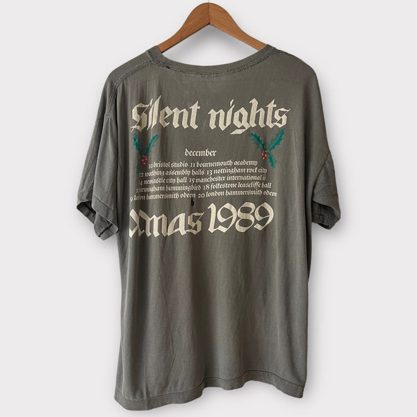 1989 Motorhead "Silent Night" Christmas December Euro Tour Vintage Tee Shirt