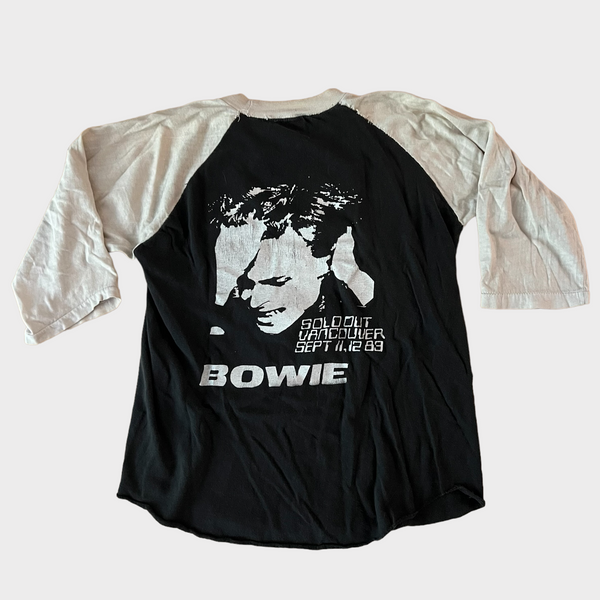 1983 David Bowie Vancouver, Canada Two Concert Dates Vintage Tee Shirt