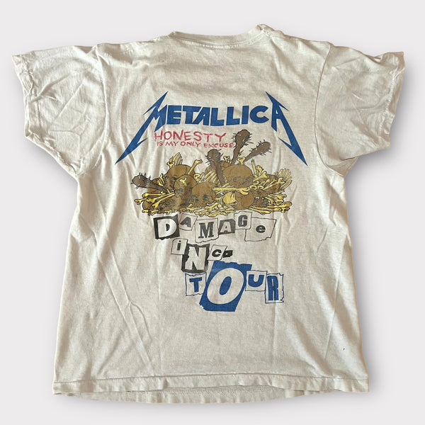 1986 Metallica "Damage Inc" Vintage Band Promo Tee Shirt