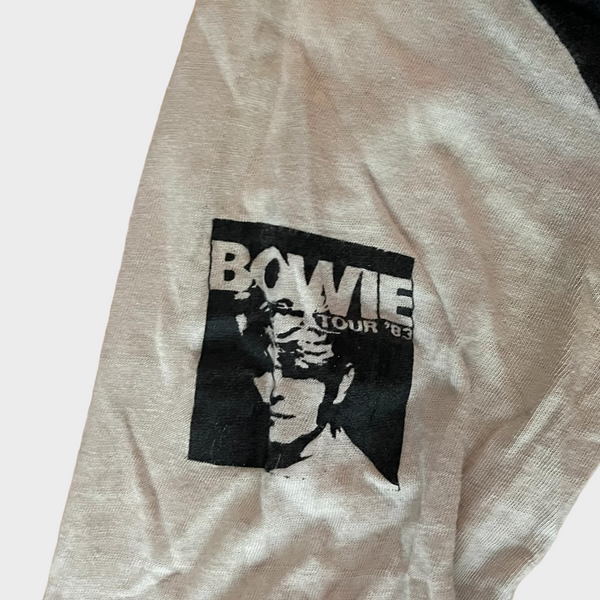 1983 David Bowie Vancouver, Canada Two Concert Dates Vintage Tee Shirt