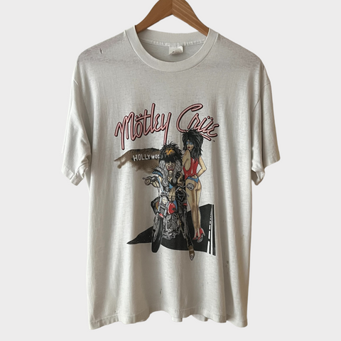 1987 Motley Crue "Girls Girls Girls" Vintage Tour Tee Shirt