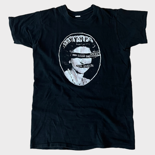 1970s Sex Pistols "God Save The Queen" Vintage Punk Promo Tee Shirt