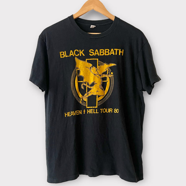 1980 Black Sabbath "Heaven + Hell" Vintage Tour Tee Shirt