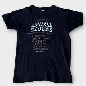 1979 A Tribute To Lowell George in Los Angeles Ft. Jackson Browne, Linda Ronstadt, Bonnie Raitt, Little Feat, Etc.. Vintage Concert Tee Shirt