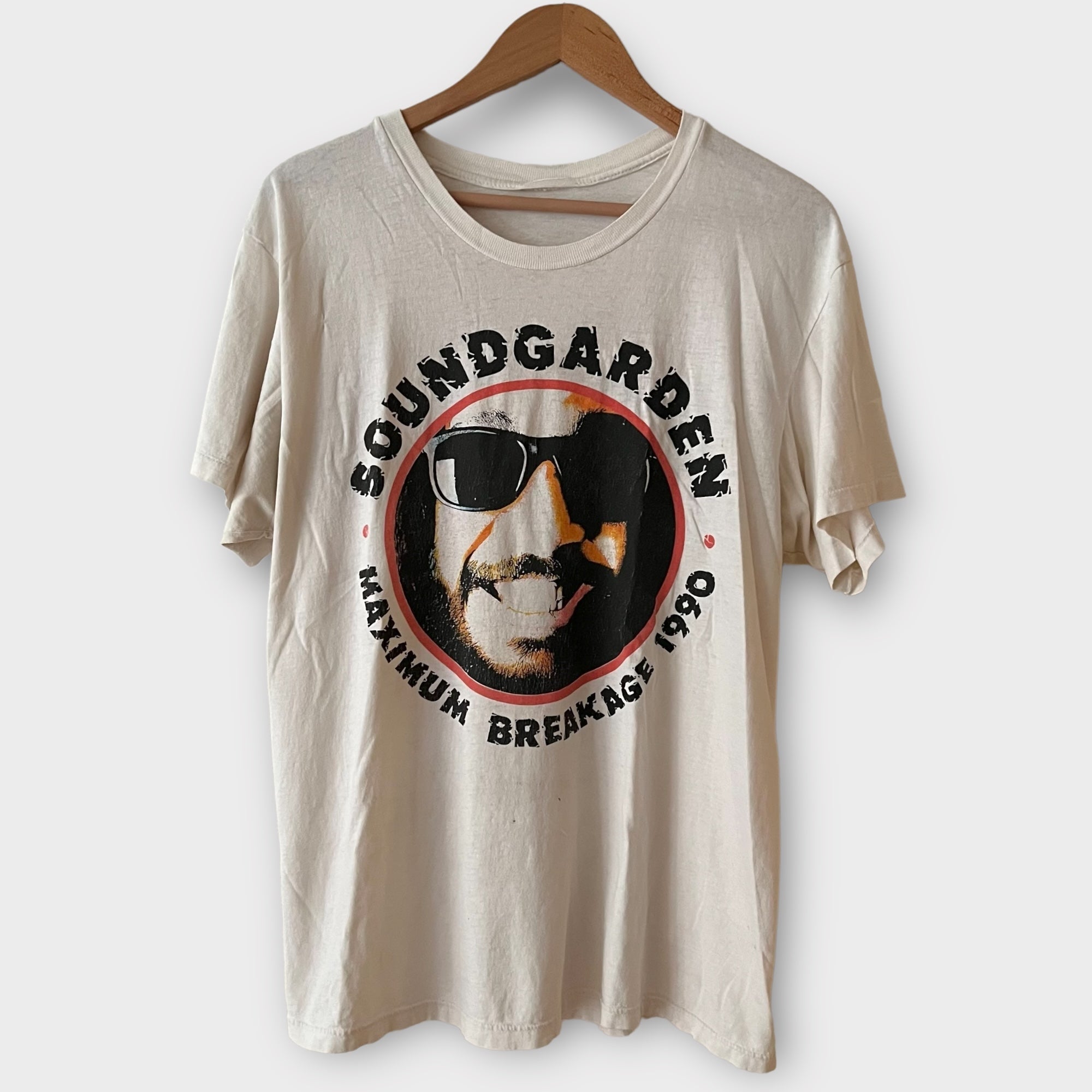 1990 Soundgarden "Maximum Breakage" Vintage Band Promo Tee Shirt