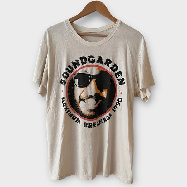 1990 Soundgarden "Maximum Breakage" Vintage Band Promo Tee Shirt