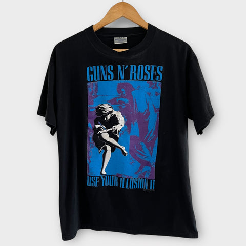 1991 Guns N Roses "Use Your Illusion" Vintage Tour Tee Shirt