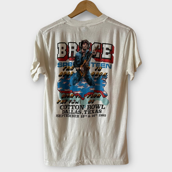 1985 Bruce Springsteen at the Cotton Bowl in Dallas, Texas Vintage Concert Tee Shirt