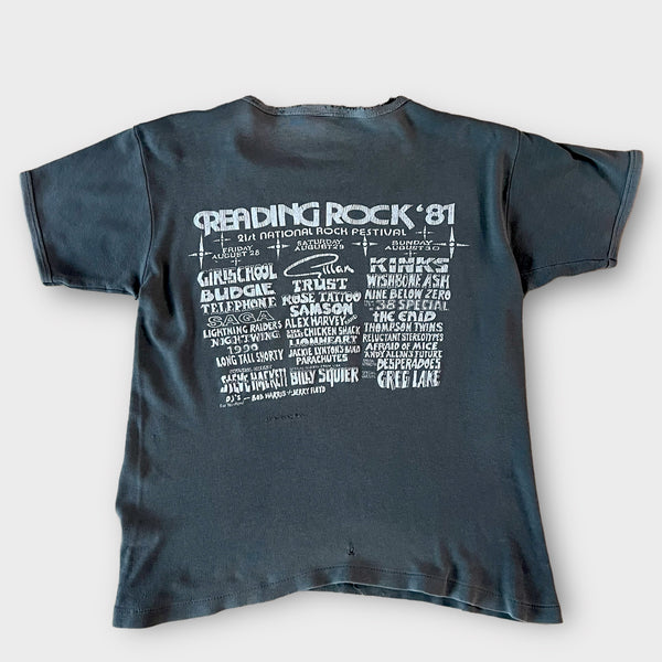 1981 Reading Rock Festival Vintage Concert Tee Shirt