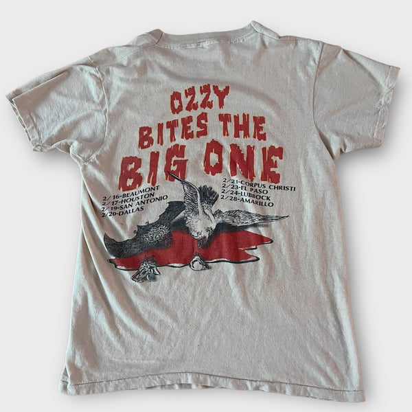 1982 Ozzy Osbourne "Ozzy Bites The Big One" Texas Tour Vintage Band Tee Shirt